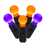 Vickerman 50-Light G12 Berry LED Christmas Light Set, 16', Orange/Purple