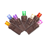 Vickerman Stretchable Coaxial Wide Angle LED Christmas Light Set, 100 Lights, Multi-Colored