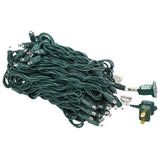 Vickerman 70-Light Wide Angle LED Christmas Light Set, 35', Green Wire, Cool White, Wide Angle