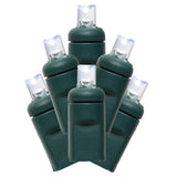 Vickerman 70-Light Wide Angle LED Christmas Light Set, 35', Green Wire, Cool White, Wide Angle Twinkle