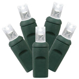 Vickerman 70-Light Wide Angle LED Christmas Light Set, 35', Green Wire, Pure White, Wide Angle