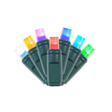 Vickerman Color-Changing Coaxial Wide Angle LED Light Set, Green Wire (Multiple Sizes Available), 50 Lights, 25'