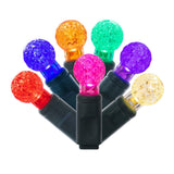 Vickerman G12 Berry LED Christmas Light Set, Green Wire, 50 Lights, 25', Multi-Colored