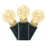 Vickerman G12 Berry LED Christmas Light Set, Green Wire, 50 Lights, 25', Warm White