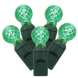 Vickerman G12 Berry LED Christmas Light Set, Green Wire, 50 Lights, 25', Green