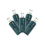 Vickerman 50-Light Color-Changing 5mm Wide Angle Coaxial LED Light Set, Green Wire, 50 Lights