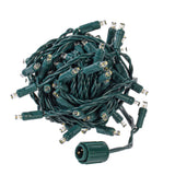 Vickerman 50-Light Color-Changing 5mm Wide Angle Coaxial LED Light Set, Green Wire