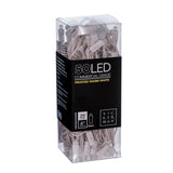 Vickerman 50-Light Frosted Wide Angle LED Christmas Light Set, 25', White Wire
