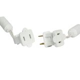 Vickerman 50-Light Twinkle Wide Angle LED Christmas Light Set, 25', White Wire