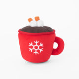 ZippyPaws Holiday NomNomz Hot Cocoa Plush Dog Toy