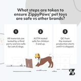 ZippyPaws Halloween Skinny Peltz Plush Dog Toy Large 3-Pack