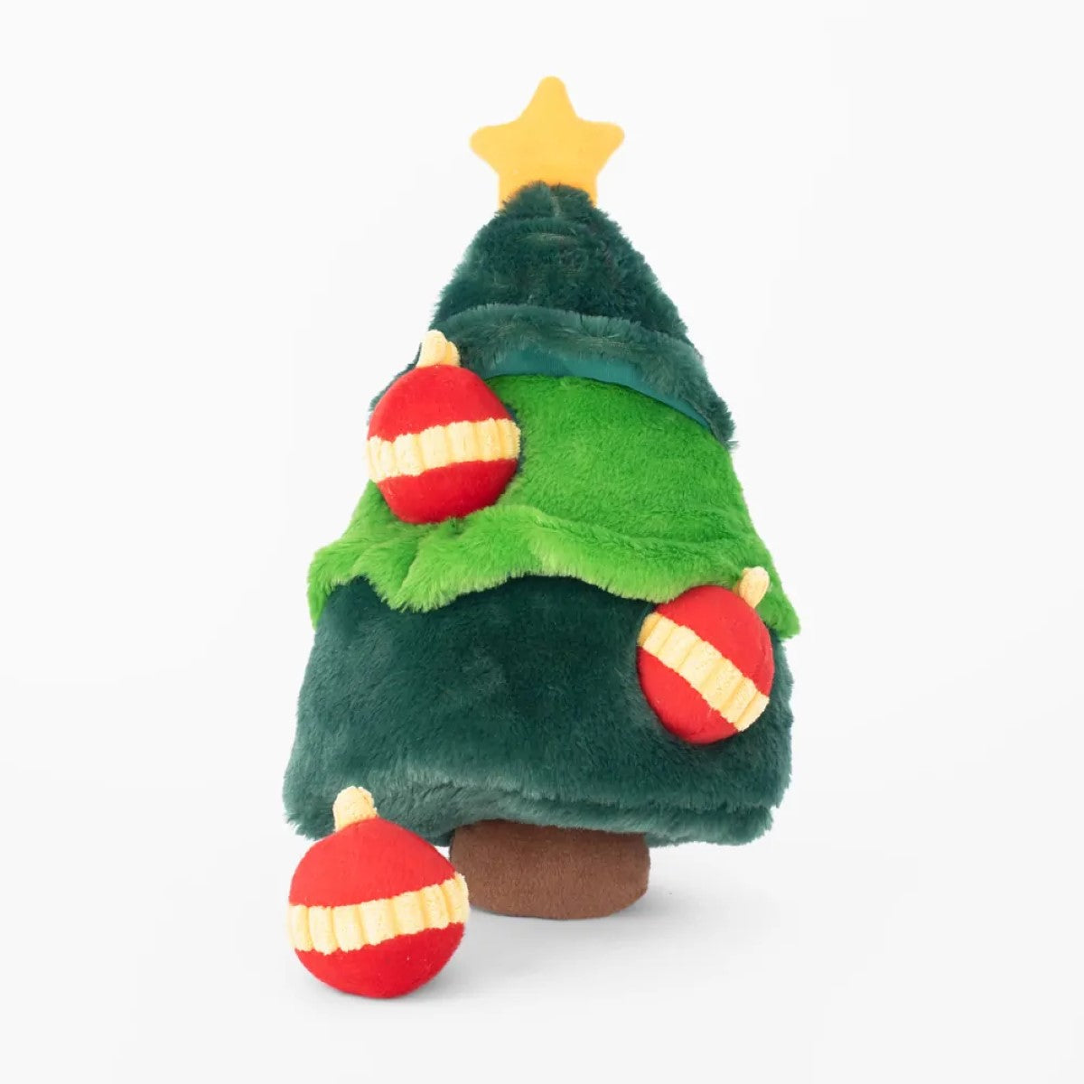 ZippyPaws Holiday Burrow - Christmas Tree Plush Dog Toy