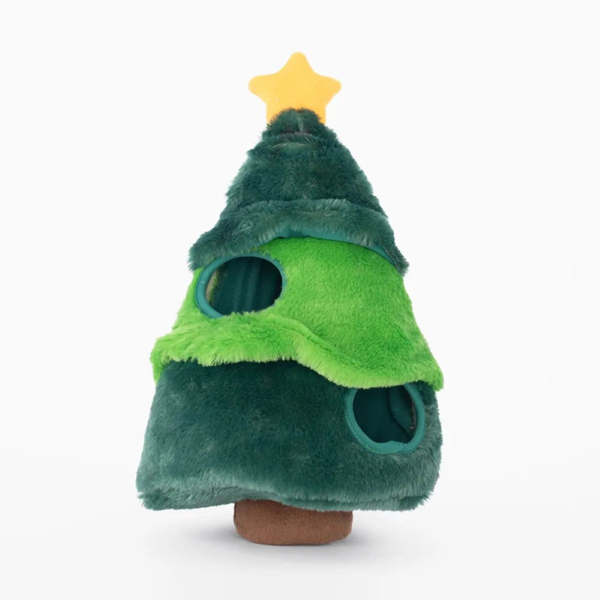 ZippyPaws Holiday Burrow - Christmas Tree Plush Dog Toy