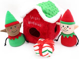 ZippyPaws Holiday Burrow - Santa's Workshop