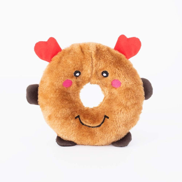 King Wholesale ZippyPaws Holiday Donutz Buddies Plush Dog Toy (2 Styles Available)