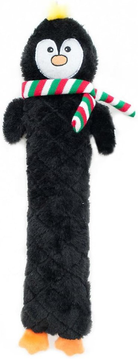 ZippyPaws Holiday Jigglerz - Penguin Plush Dog Toy