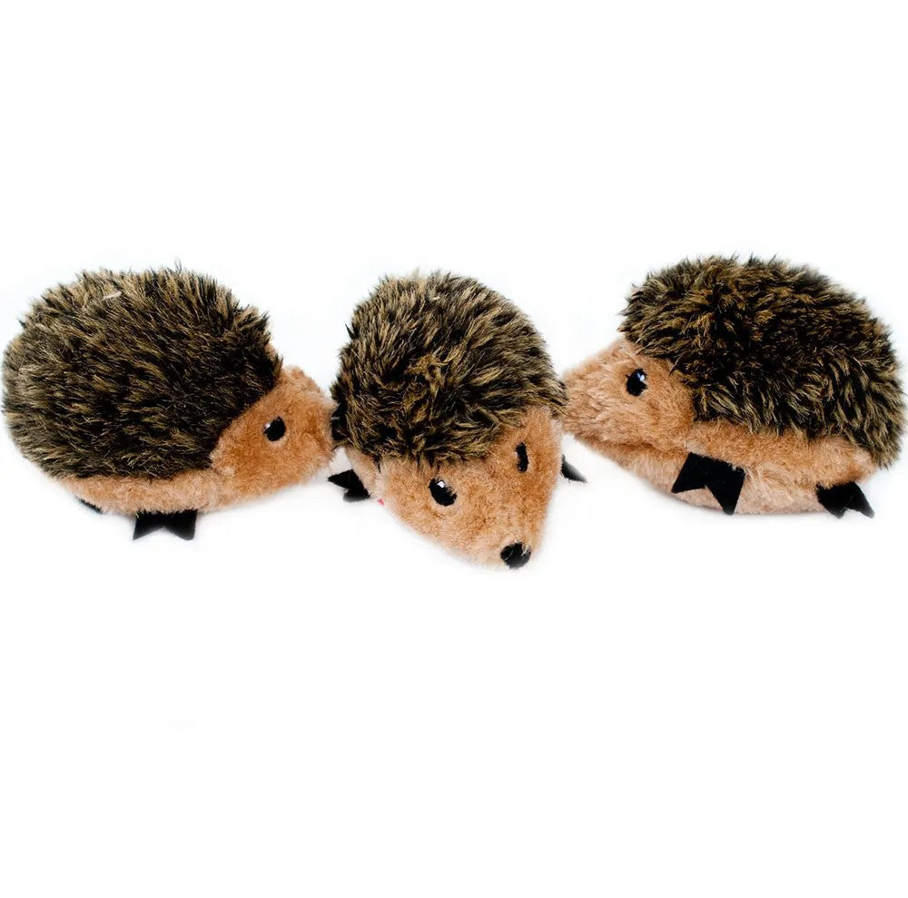 ZippyPaws Miniz 3-Pack Hedgehogs Dog Toy