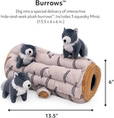 ZippyPaws Zippy Burrow Arctic Wolf Plush Dog Toy