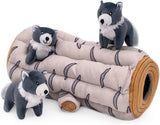 ZippyPaws Zippy Burrow Arctic Wolf Plush Dog Toy