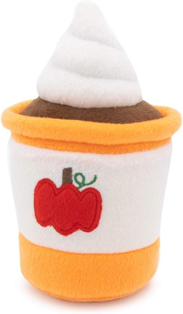 ZippyPaws Fall NomNomz Pumpkin Spice Latte Plush Dog Toy