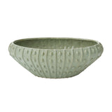 Abyss Reactive Glaze Ceramic Boat-Shaped Vessel By Accent Decor