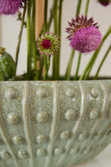 Abyss Reactive Glaze Ceramic Boat-Shaped Vessel By Accent Decor