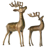 Aluminum Reindeer Metal Decorative Figurines By Accent Decor