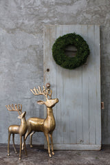 Aluminum Reindeer Metal Decorative Figurines By Accent Decor