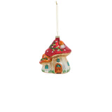 Amanita Houses Glass Ornament By Accent Decor