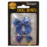 Dog Hair Bows, 2-Pack - Classic with Tails, 1.5"