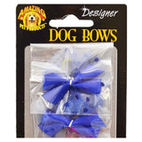 Dog Hair Bows, 2-Pack - Tie on Lace, 1.75"
