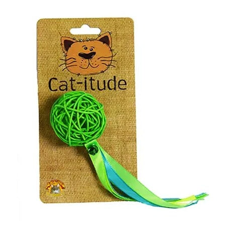 Rattan Comet Ball Cat Toy