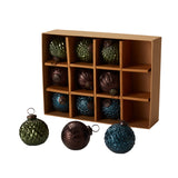 Angelica Set Glass Ornaments (Set of 12) By Accent Decor