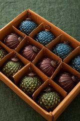 Angelica Set Glass Ornaments (Set of 12) By Accent Decor