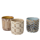 Anselm Hand-Painted Textured Pots By Accent Decor