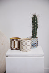 Anselm Hand-Painted Textured Pots By Accent Decor