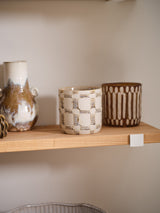 Anselm Hand-Painted Textured Pots By Accent Decor