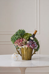 Antique Antler Decorative Bucket By Accent Decor