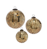 Antiqued Disco Ball Glass Ornaments By Accent Decor