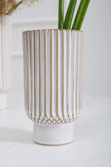 Astor Textured Footed Vase By Accent Decor