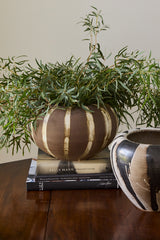 Atwood Hand-Painted Sculptural Vases By Accent Decor