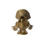 Autumn Turkey Metal Vase By Accent Decor