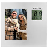 Bulova B1729 Picture This LCD Photo Frame Tabletop Alarm Clock