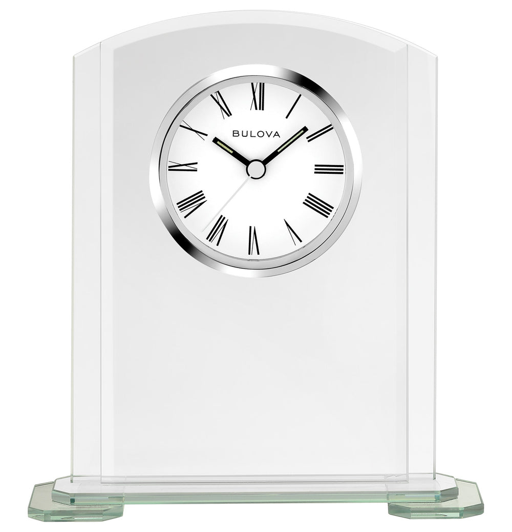 Bulova B1731 Stratus Arched Glass Tabletop Clock