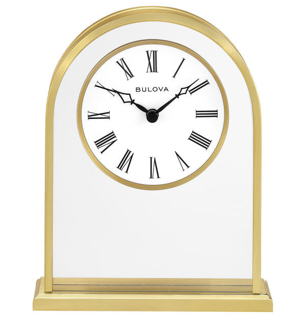 Bulova / Citizen Bulova B1735 Reminisce Brass Arch Tabletop Clock