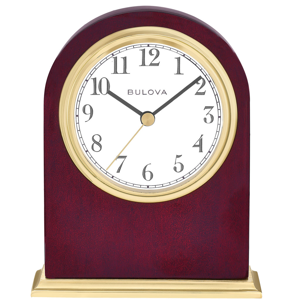 Bulova B1737 Monroe Rosewood Arch Tabletop Clock