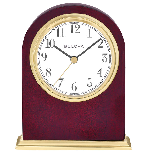 Bulova / Citizen Bulova B1737 Monroe Rosewood Arch Tabletop Clock