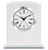 Bulova B1739 Medina Beveled Glass Tabletop Alarm Clock