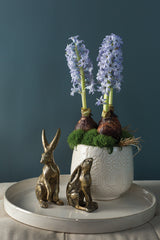 Bea Bunny Metal Decorative Figurine By Accent Decor