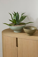 Beltline with Saucer Ceramic Bowls By Accent Decor
